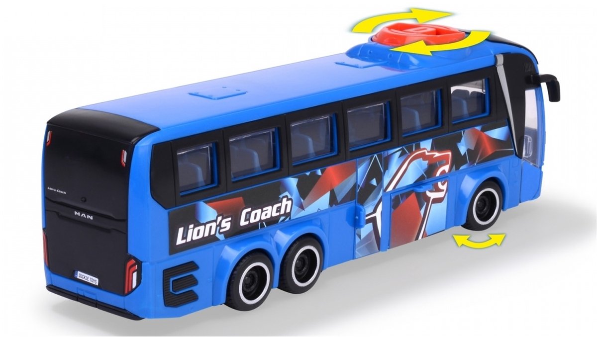 Dickie Toys Touring Bus, Bus De Voyage Dickie Toys Touring Bus, Bus De Voyage