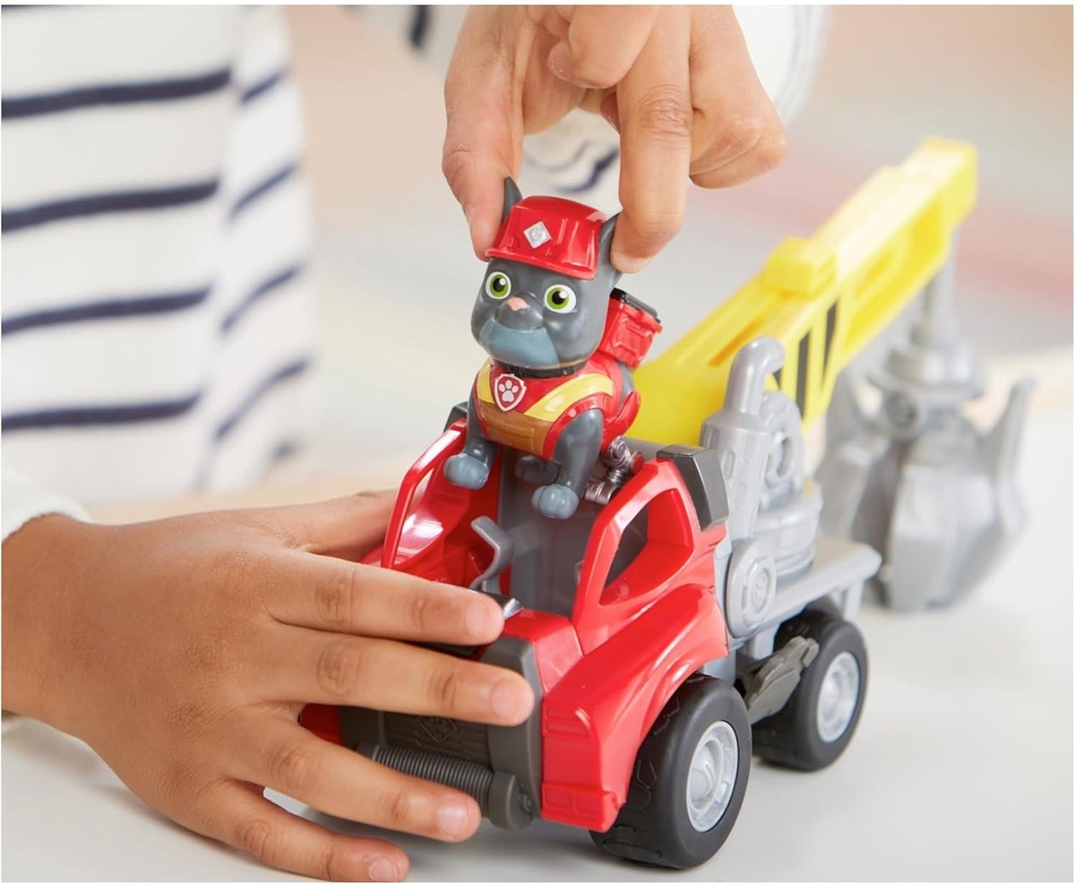 Rubble & Crew - Charger’s Kraanwagen met speelfiguur en beweegbare onderdelen - PAW Patrol speelgoed — afbeelding 9