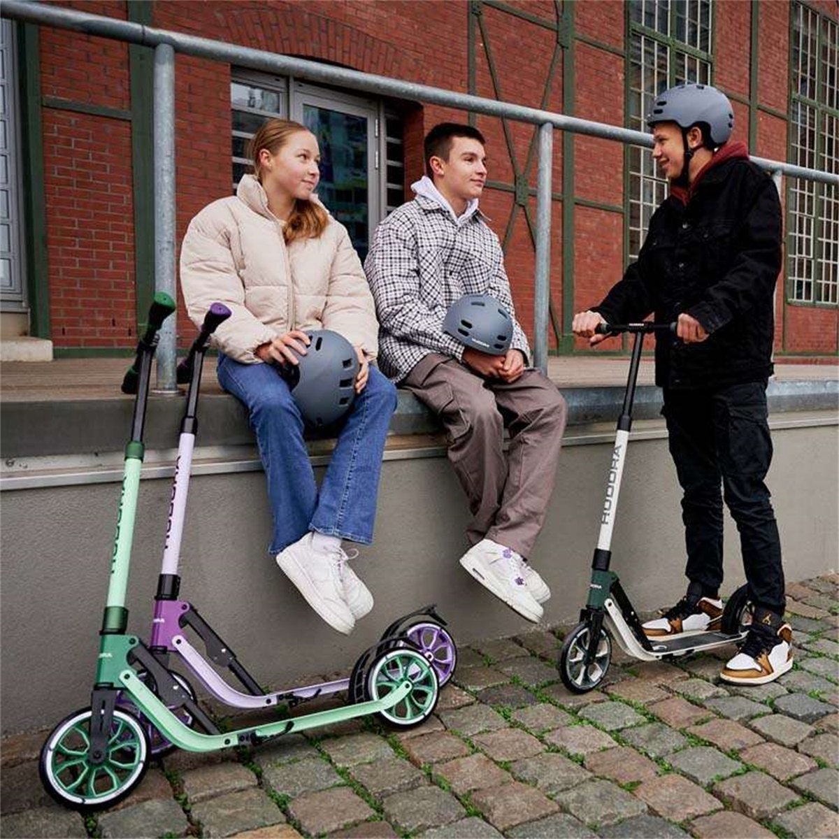 HUDORA BigWheel 205 Advanced Scooter Step - Groen