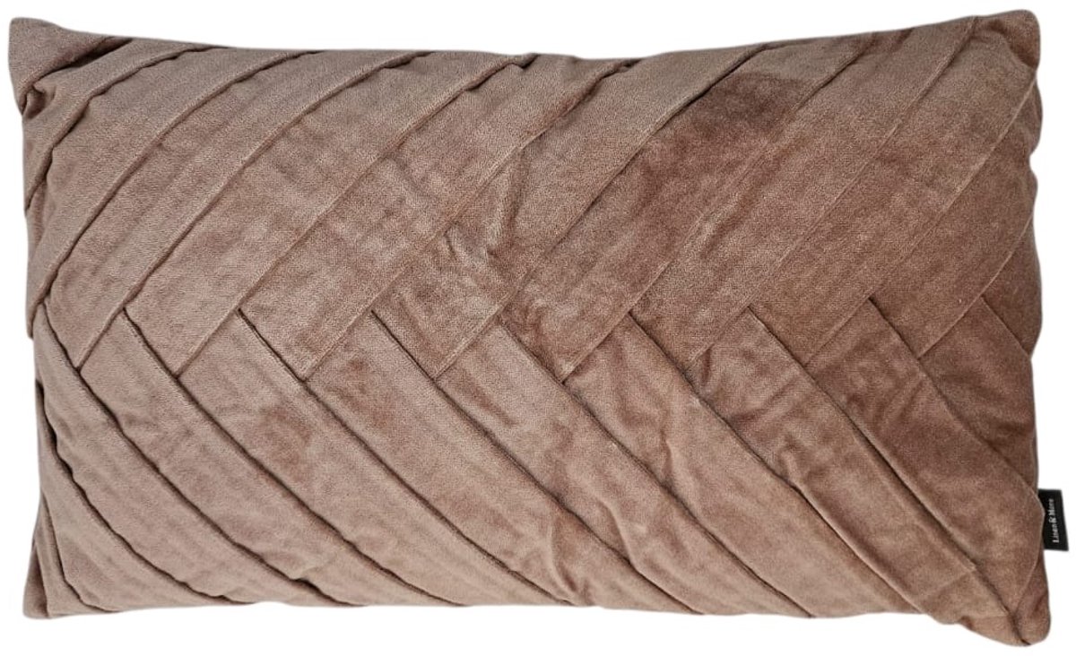 Folded kussen goud 30x50cm