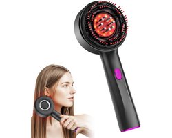 Hoofdhuid Massage Apparaat - Scalp Massager - Rood Lichttherapie - Hoofdmassage Apparaat Met Infrarood - Elektrisch Massageapparaat - Haarborstel - HoofdhuidLichttherapie Lamp - Haarolie Applicator - Massage Borstel