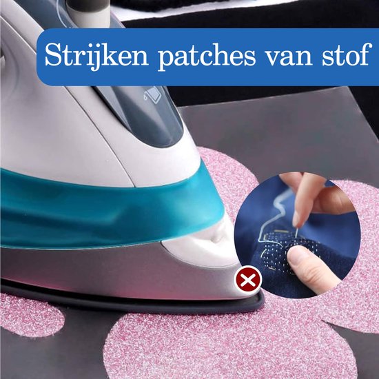 opstrijkbare patches kleur geel. Patches om je kleding te beschermen en broeken, jassen, truien, shirts te repareren. 16 x 10 cm. RP15