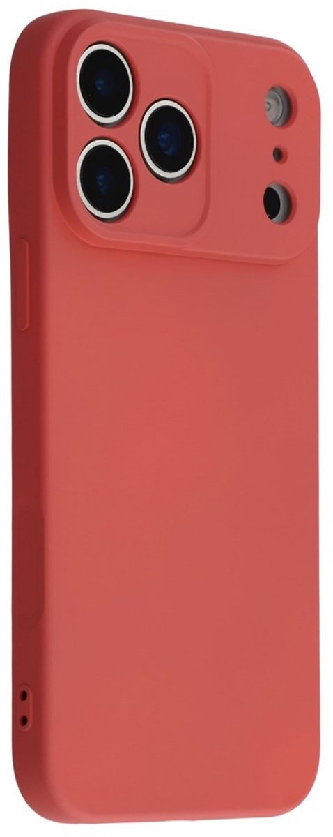 Amorus Hoesje - Geschikt voor iPhone 17 Pro Hoesje - Amorus Colour TPU Back Cover - Indian Red