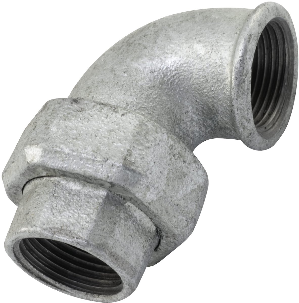 C65064 - Kromming van gietijzeren buis - 1 inch vrouw-vrouw - Gecorrodeerde afwerking - Voor water- en verwarmingssystemen
