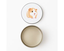 Hacebo® - Cavia's koektrommel rond - Cavia - Dieren liefhebbers - koekblik – koektrommels – bewaarblik - snoeptrommel - Knaagdier - hamster - dieren - koek trommel - Ø 15 CM