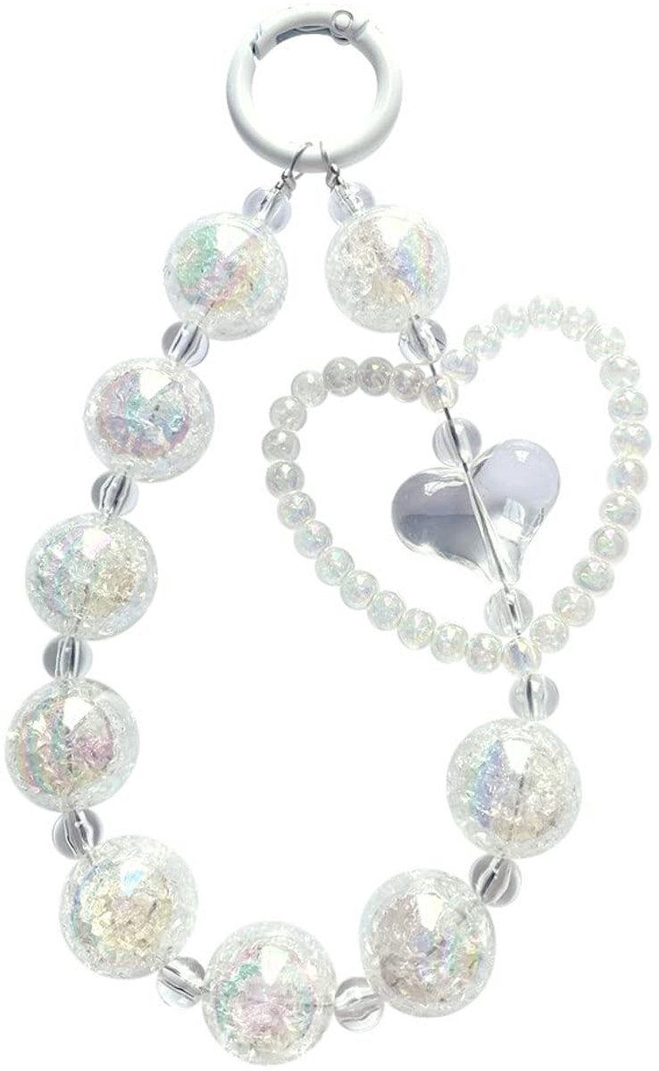 Beads Telefoon Charm Strap - Kleurige Lanyard Smartphone Necklace - Handgemaakte Antiverlies Sleutelhanger Voor Vrouwen