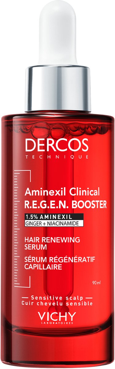 Vichy Dercos Aminexil Clinical R.E.G.E.N. Booster Serum - Anti-haaruitval - Met aminexil met gemberextract en niacinamide - 90ml