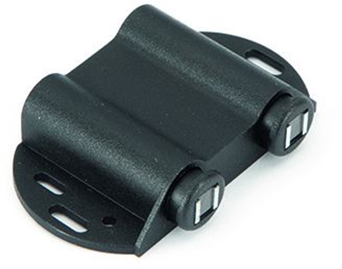 Zwarte druksnapper met dubbele buffer 40x74mm