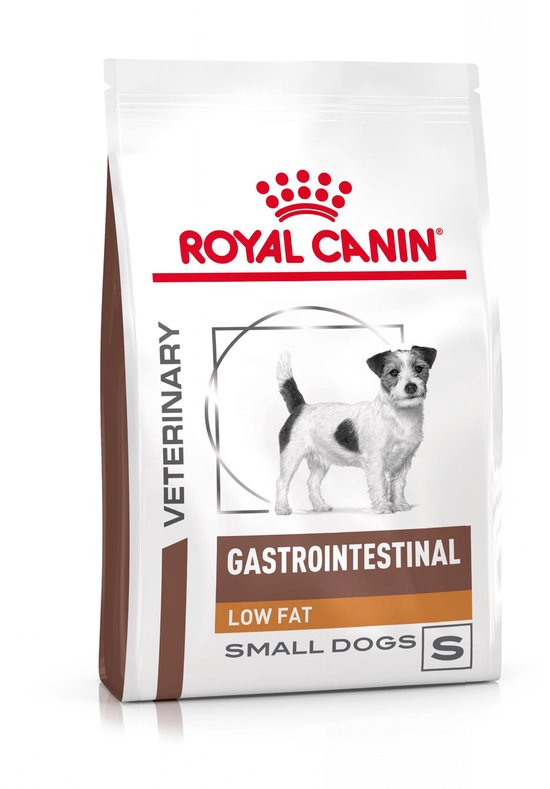 Zak Royal Canin Veterinary Gastrointestinal Low Fat voor kleine honden.