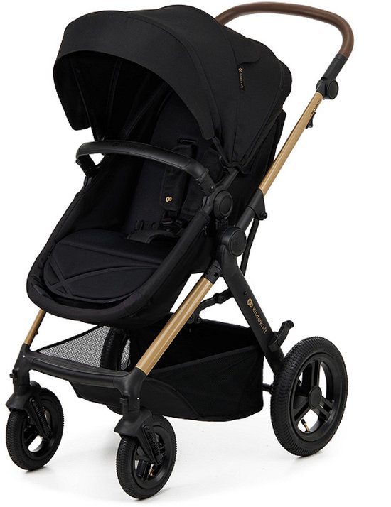 Kinderkraft MOOV 2 AIR 4-in-1 Kinderwagen - Gondel, Wandelzit & MINK PRO i-Size Autostoel - Grote Pompbare Wielen - Zwart van Merkloos — afbeelding 4