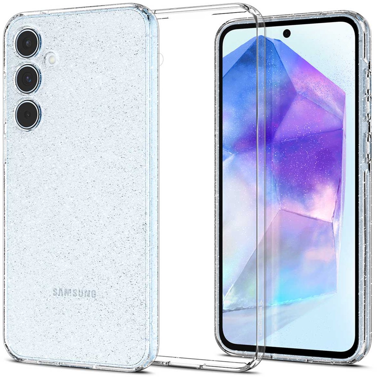 Spigen Liquid Crystal Hoesje Geschikt voor Samsung Galaxy A55 Back Cover Glitter