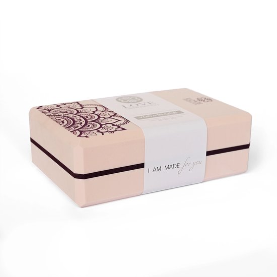 Yogablok - Eva Foam - Mandala - Precious Pink van Pure2Improve — afbeelding 5
