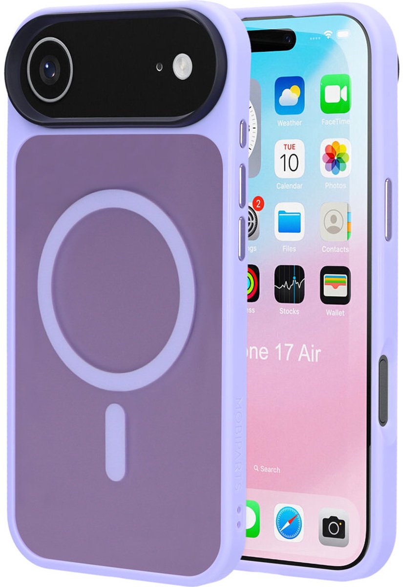 Mobiparts hoesje geschikt voor Apple iPhone Air - Hardcover - MagSafe - Roze Paars