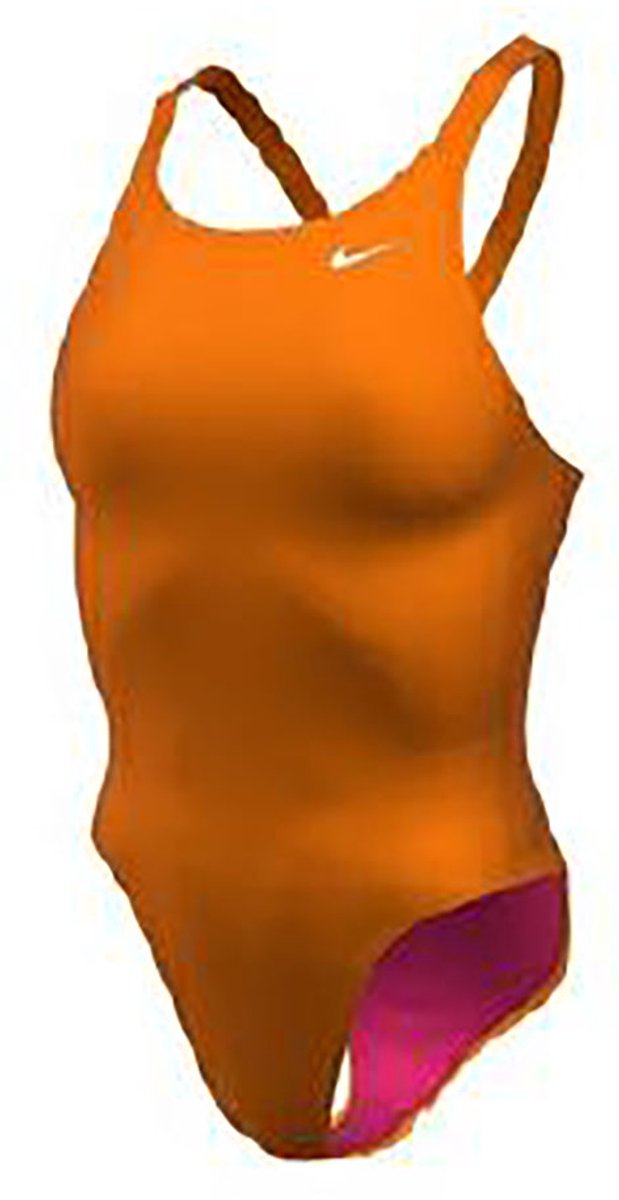 Nike Swim Spiderback Zwemkleding Vrouw Light Ceramic