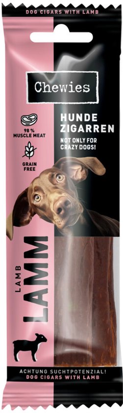 Chewies Hondensigaar Lam - 10 x 75 gr - Voordeelverpakking