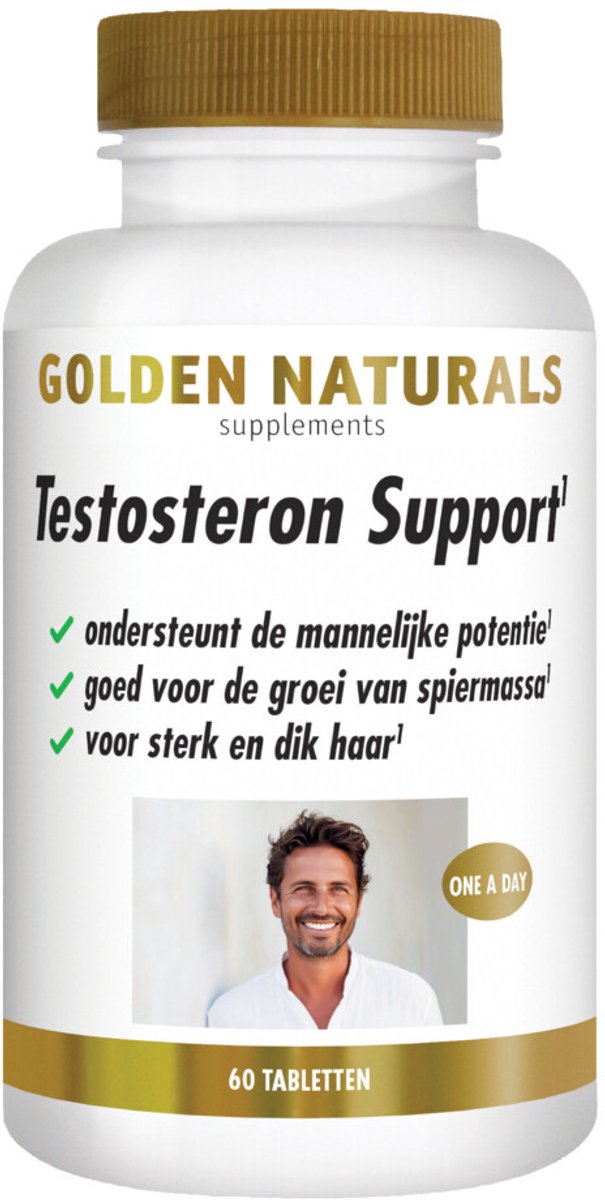 Golden Naturals - Testosteron Support Vegan - 2 x 60 tabletten - Voordeelverpakking
