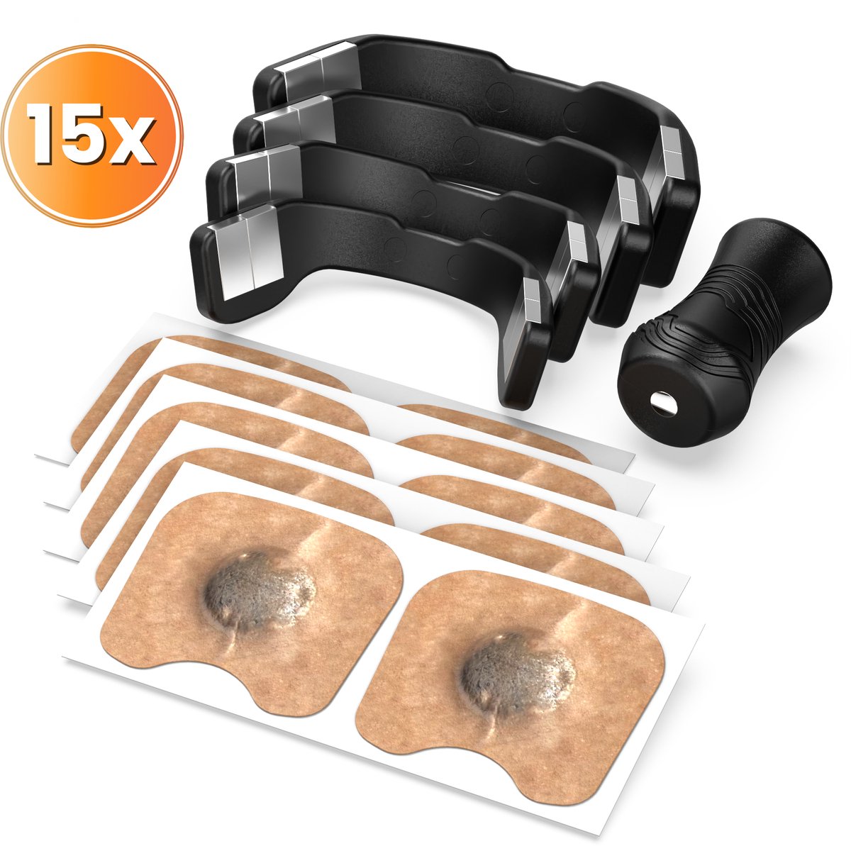 Hëndig - 15 paar - Anti Snurk Neusspreider - Snurkbeugel - One Size Fits All - Neuspleister - Neusstrips Tegen Snurken
