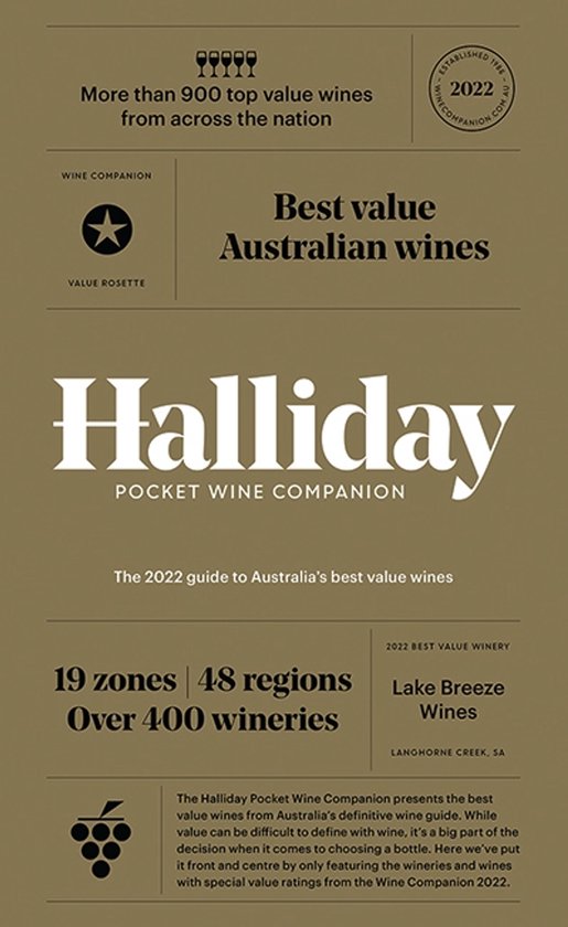 Halliday Pocket Wine Companion 2022 - cover