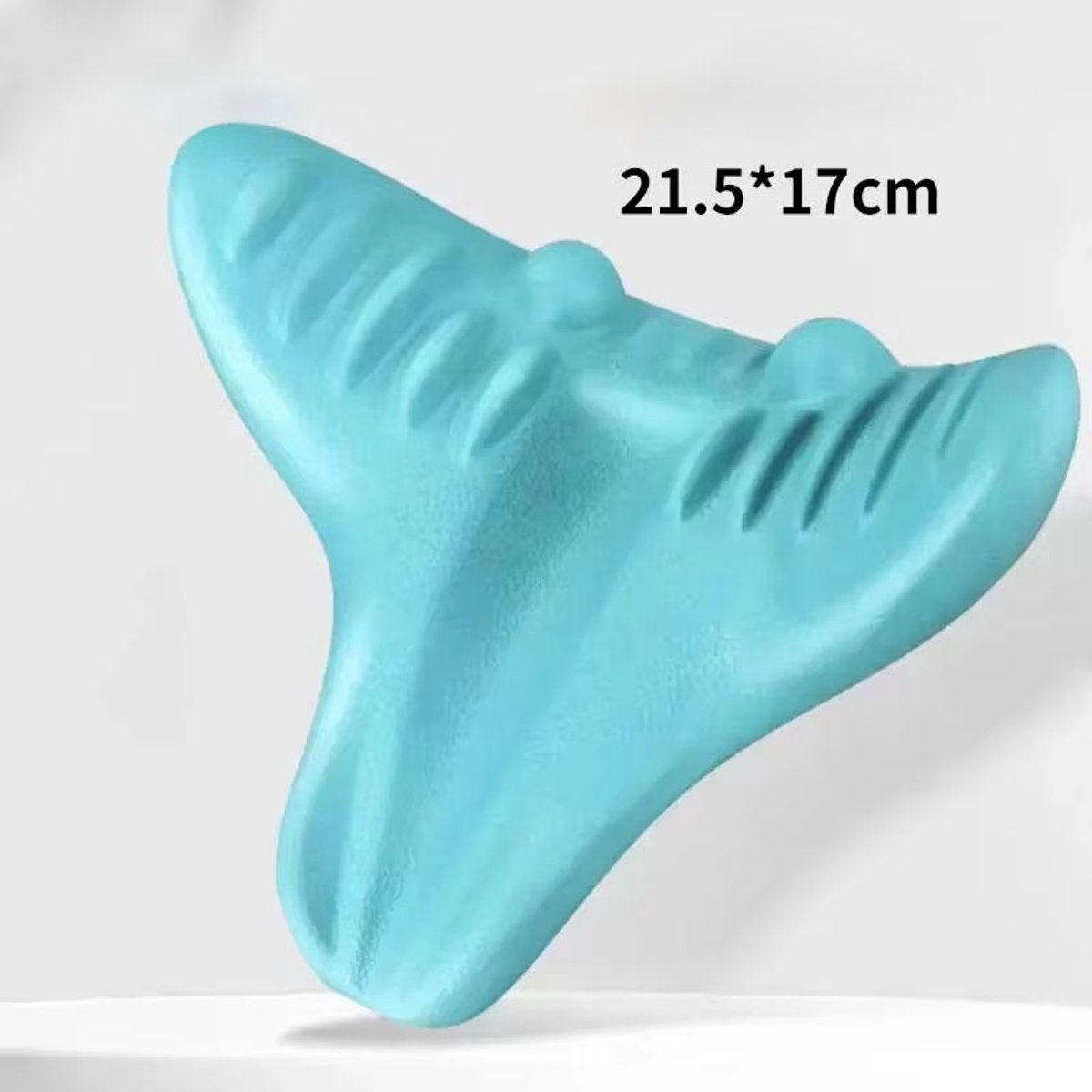 Nek- en Schouderontspanner 21,5x17 cm – Cervicaal Tractieapparaat met Acupressuur – Massagekussen voor Nek, Schouder en Rug – Pijnverlichting en Ontspanning