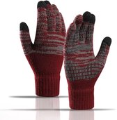 Gants tricotés grande taille pour homme – Gants thermiques chauds avec écran tactile et antidérapant – Gants d'équitation souples et élastiques pour l'automne, l'hiver, le froid et l'extérieur