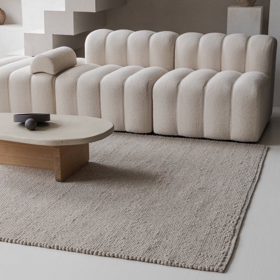 Tapis en Wool' orge 200x290 beige