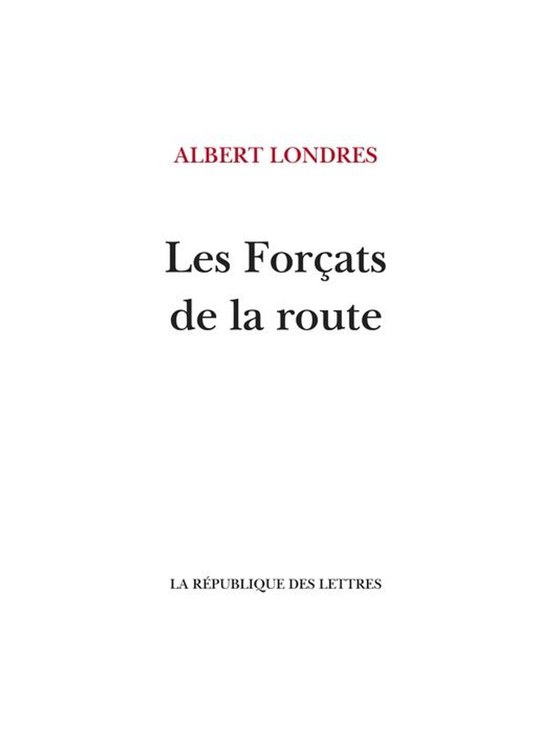 Londres - Les Forçats de la route - cover