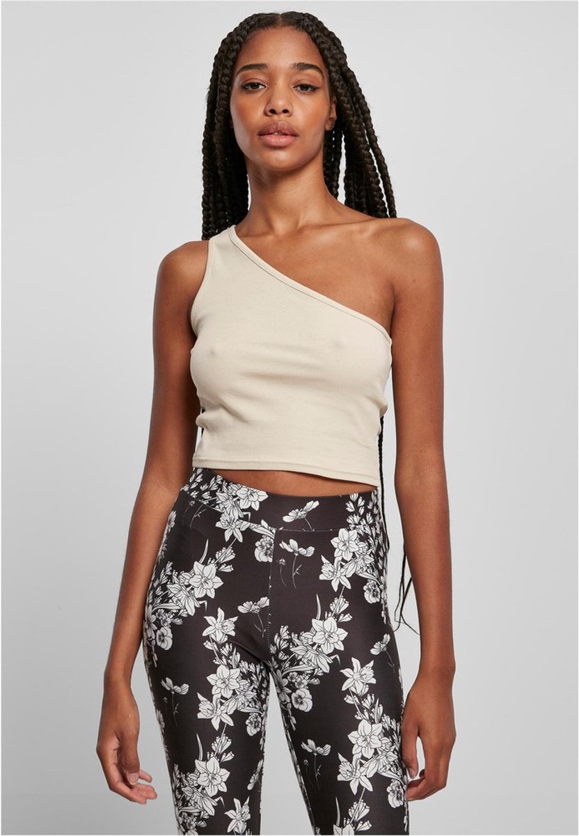 Urban Classics Cropped Asymmetric Crop top XXL Groen