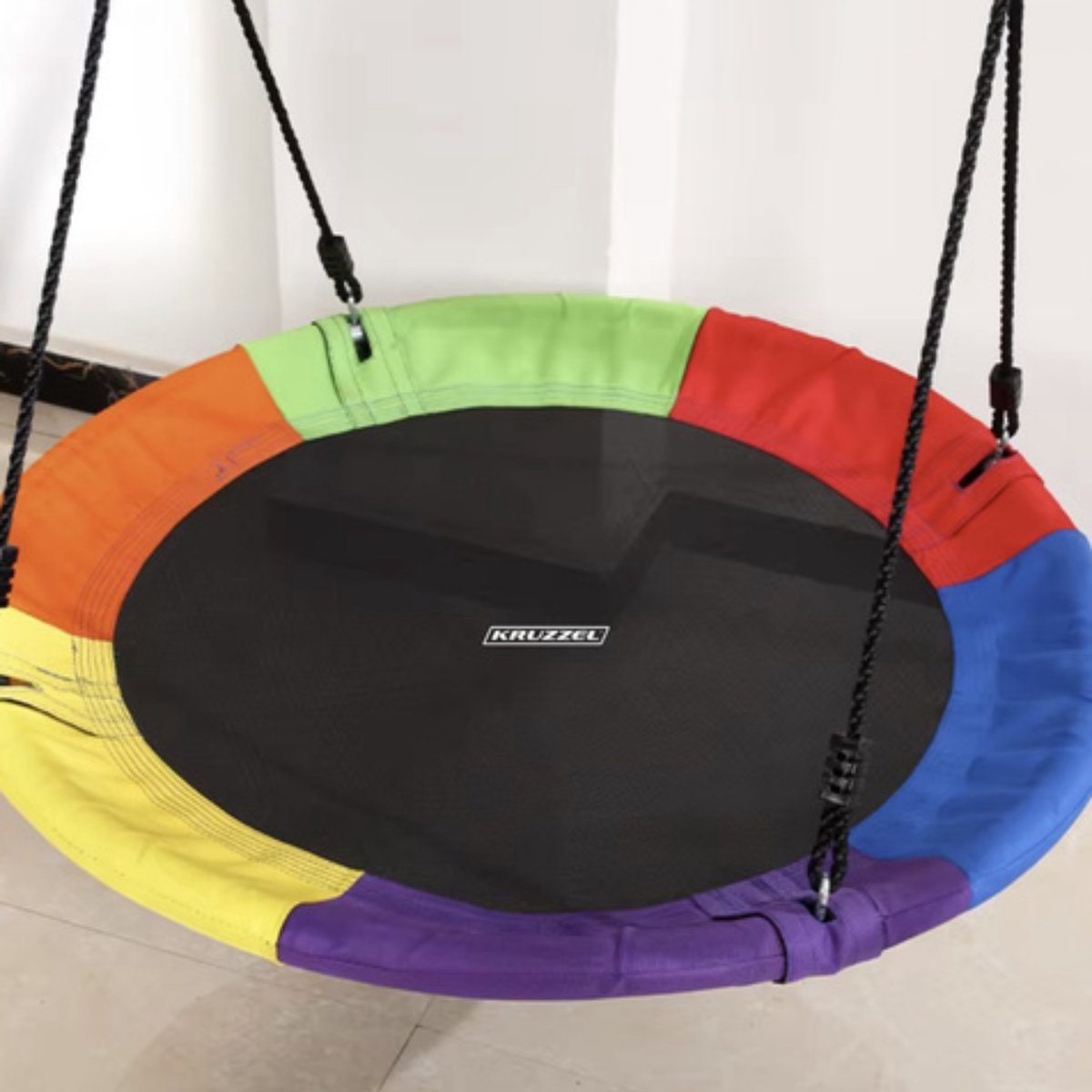 Kruzzel Ooievaarsnest schommel - 100 cm - multicolor - max 150 kilo - kinderschommels — afbeelding 2