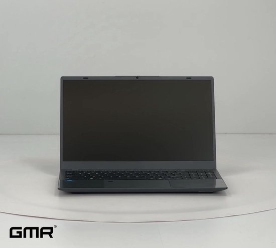 GMR 15.6 Inch Full HD Laptop | Windows 11 Pro | 12GB DDR5 RAM | 512GB SSD | Intel N95 | Vingerafdrukscanner | Direct Klaar voor Gebruik | Voor Thuiswerk, Studie, School, Internet, Teams, Zoom & Kantoor