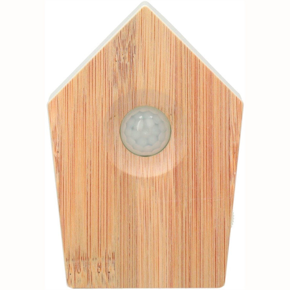 YULA Living Vogelgeluiden Huisje met Sensor voor op Toilet - Aanpasbaar Volume - WC - Bewegingsmelder - 8,6 x 3,5 x 12,5 cm - 90 g - Kastje - Bird Box - Bruin — cadeau in Gadgets - foto 3
