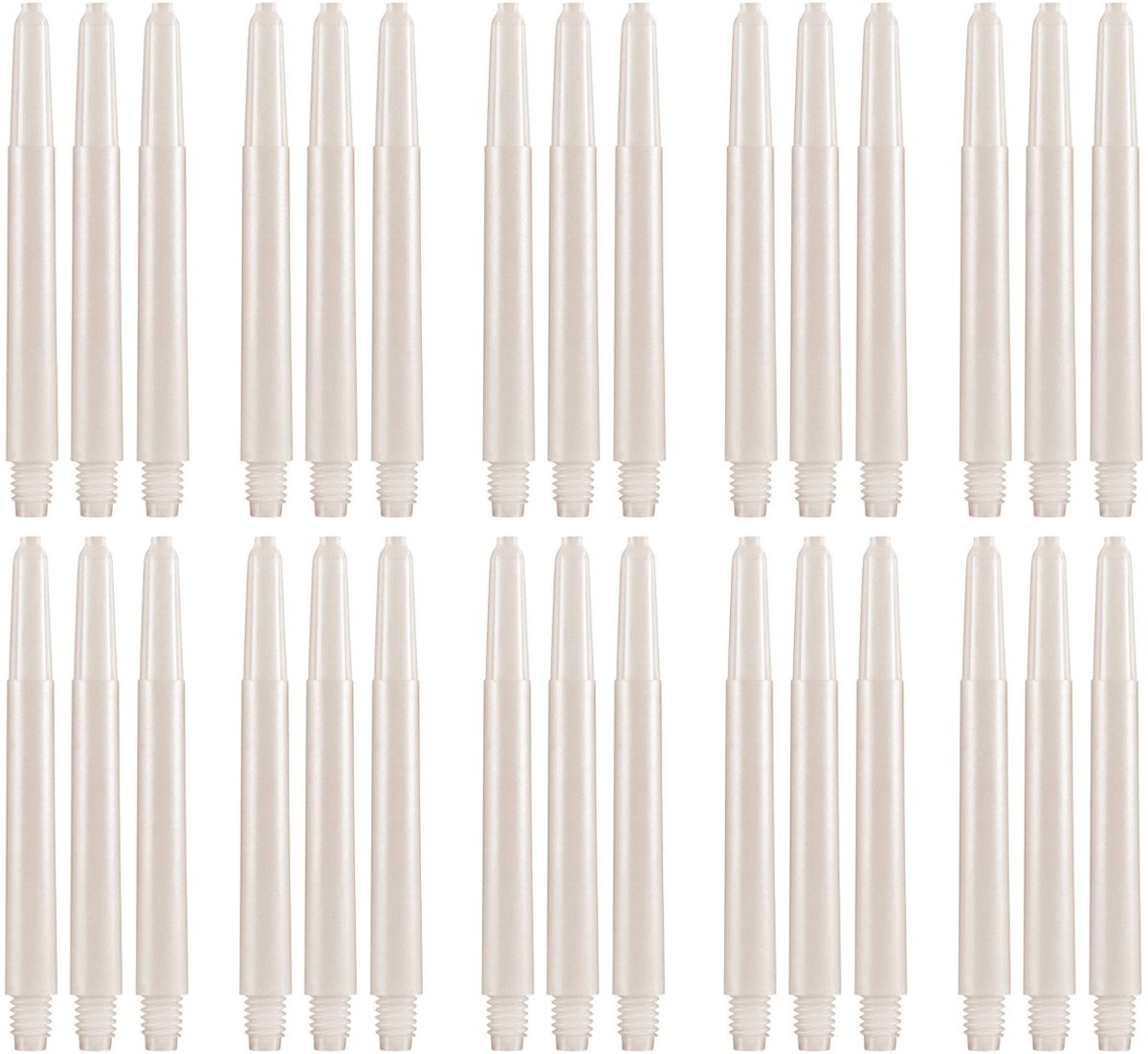 Dragon Darts Dart Shafts - 10 Sets (30 stuks) - Inbetween - Stevige en Duurzame Dart Shafts - Wit