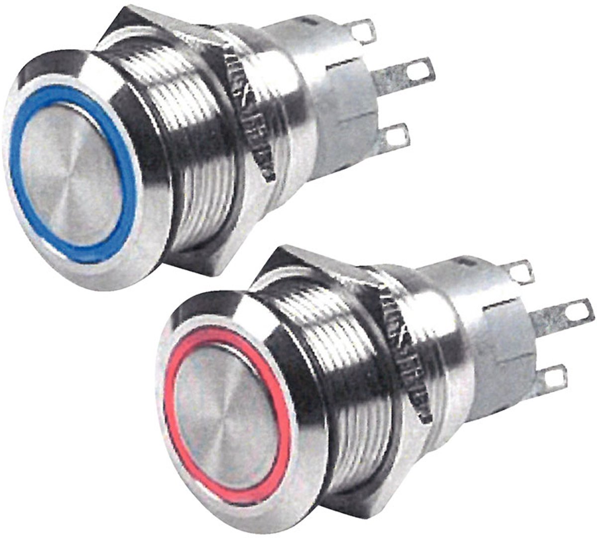 Oem Marine Off-mom Drukknop Schakelaar 250x97x115 Mm 15a 9-32v Zilver