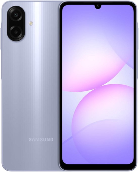 Samsung Galaxy A07 smartphone 64GB violet, 6,7″ HD+ scherm, 50MP camera, 5000mAh batterij, Android 15