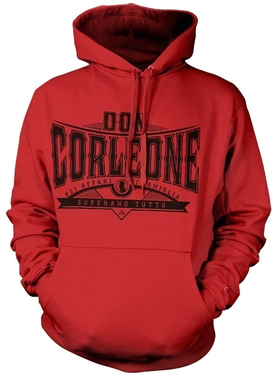 The Godfather Don Corleone Superano Tutto Hoodie Red-L