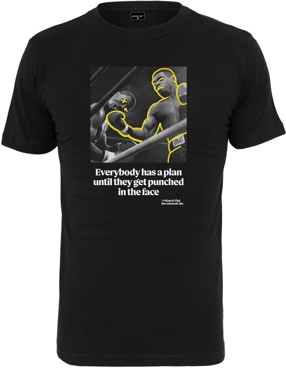 Mister Tee In The Face Heren T-shirt M Zwart