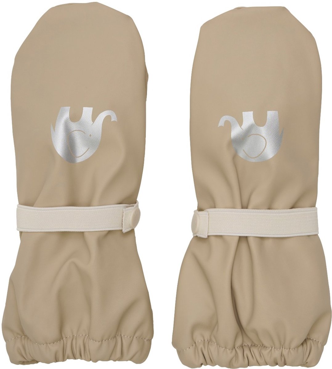 CeLaVi kinderhandschoenen, gewatteerde PU-wanten 6618 White Pepper Melange – 0-2 jaar