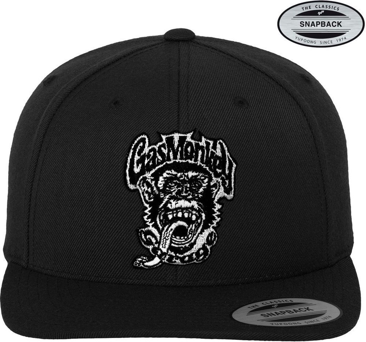 Gas Monkey Garage Logo Patch Snapback Cap GMG-91-GMG9901-CB16 Black