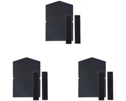 3 filtersets - filerpads - geschikt voor Miele wasdroger sponsfilterpads 6057930 9688381 - Wasmachine- & drogeronderhoud - zwart