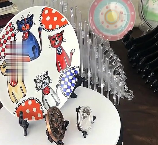 Générique Supports Pour Assiettes De Présentation 15 Cm, Support Porte