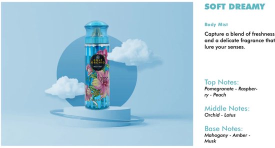 Gold Orchid Collectie bodymist - SOFT DREAM