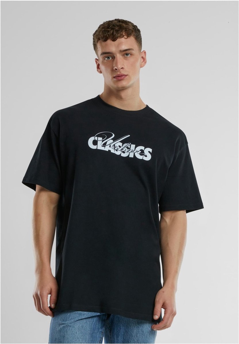 Urban Classics UC Cursive Bold Logo Heavy Oversized Heren T-shirt XS Zwart