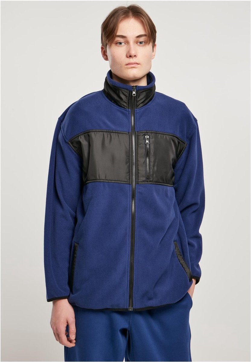 Urban Classics Patched Micro Fleece Jacket XL Blauw
