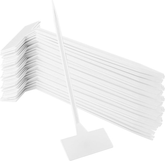 60 stuks plantenbordjes voor buiten, weerbestendig, 30 cm lang, plantensteker om te beschrijven, plantenlabels voor groenten en kruiden