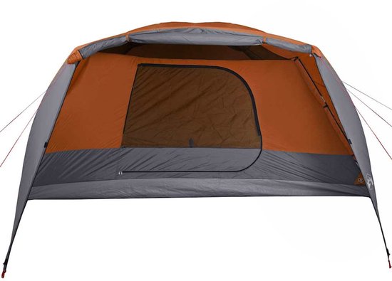 vidaXL Tent - 4 persoons - Waterdicht - Oranje Kampeertent - Bungalowtent - Tent - Outdoorleven - Vakantiehuisje van Vidaxl — afbeelding 5