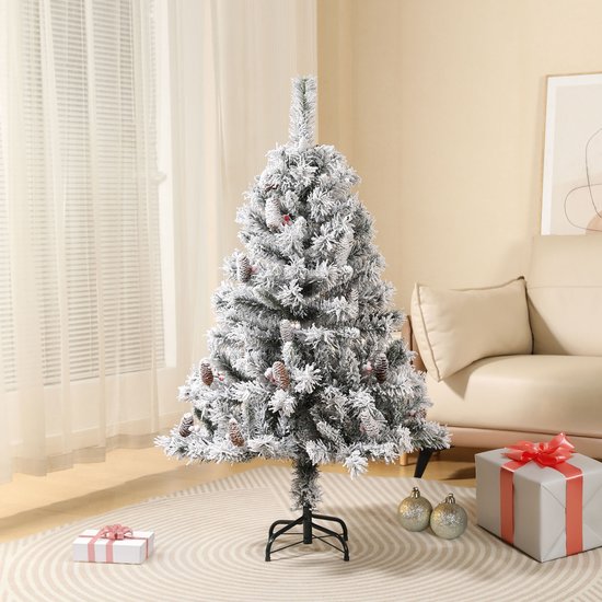 SVITA Kunstkerstboom Met Dennenappels En Hulst 1017 Takken Incl Metalen Standaard Dennenboom Kunstboom Luvi Naalden 210cm 664724214