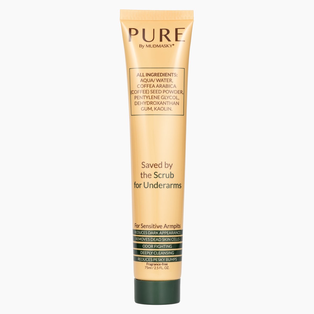 MUDMASKY® Oksel scrub - Lichaamsscrub - Verminder donkere plekken na het scheren - Detox Scrub - Underarm Scrub - Detox Scrub - Lichaamsverzorging