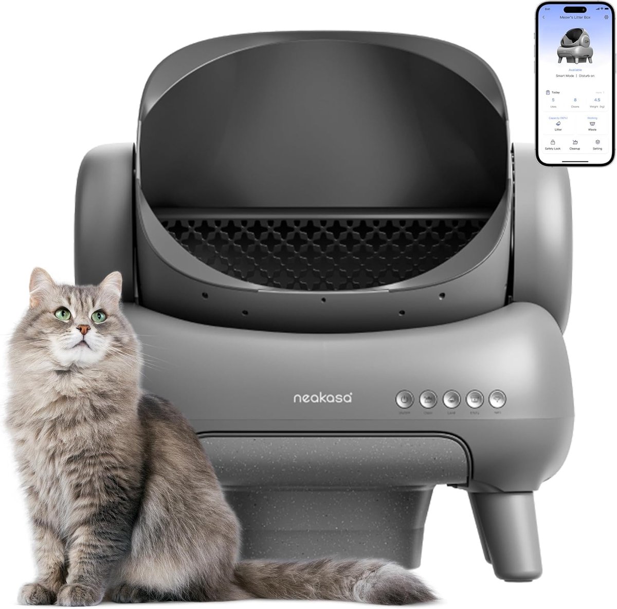 Neakasa M1 - Automatische Zelfreinigende Kattenbak voor 3 Katten