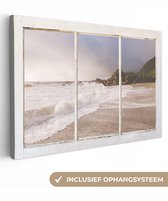 Peintures sur Toile See Through - Plage - Mer - 30x20 cm - Décoration murale