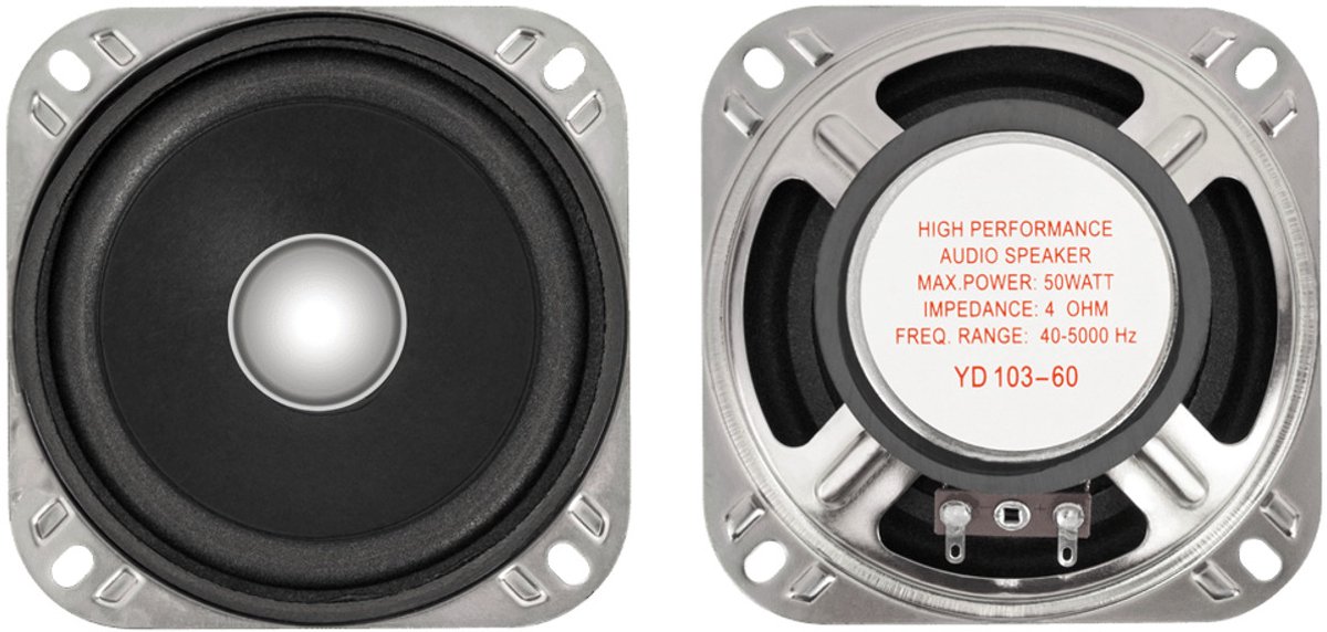 Dibeisi breedband luidspreker, 20W, 4Ohm, YD103-60-4