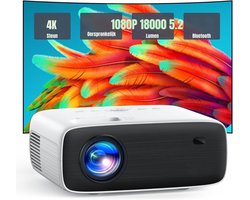 MMP®Draagbare beamer - Beamer - Projector - Mini Beamer - Wit - 22cm x 17cm x 9cm